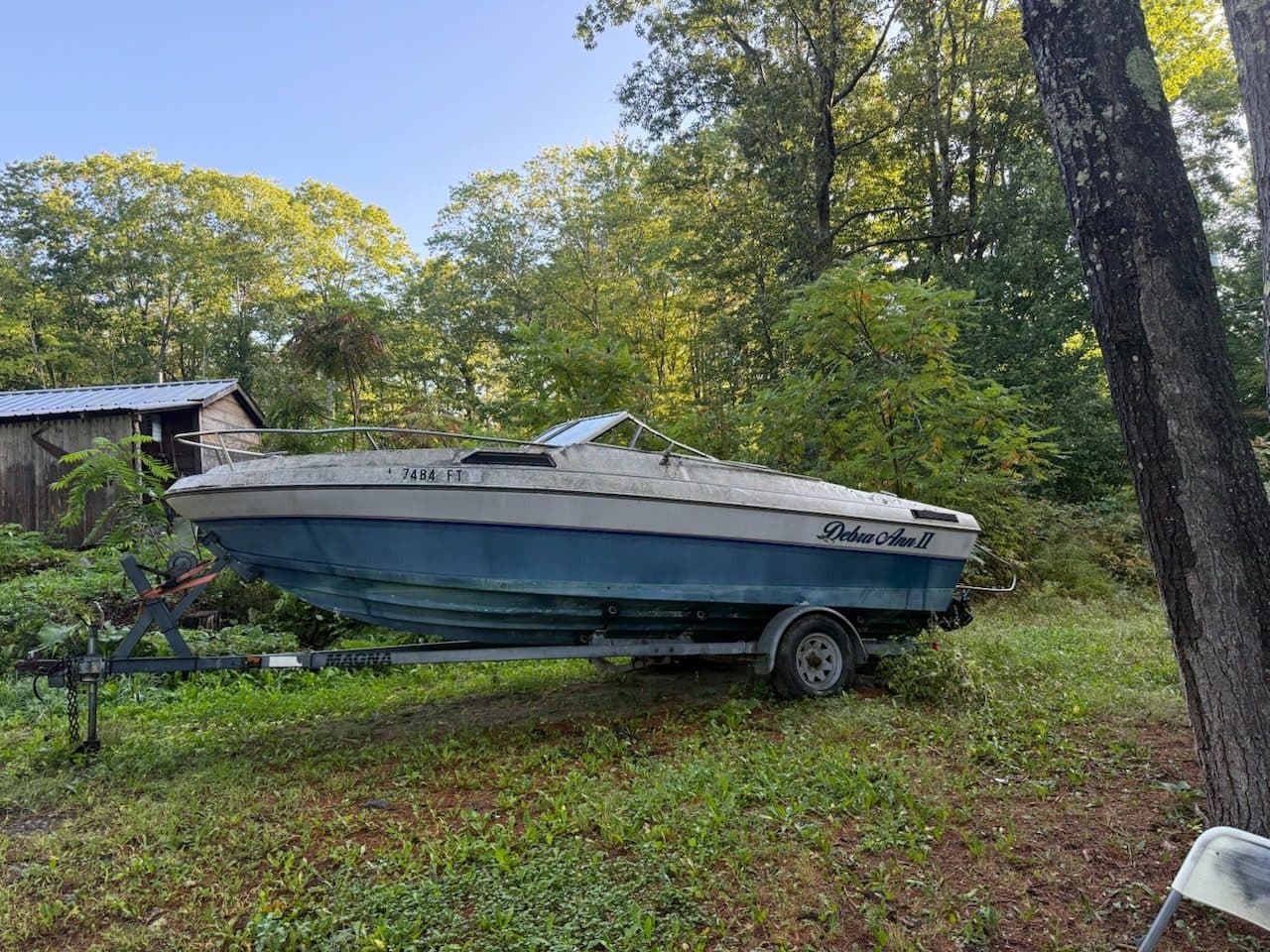 1977 Mark Twain 16' — boat, motor and trailer